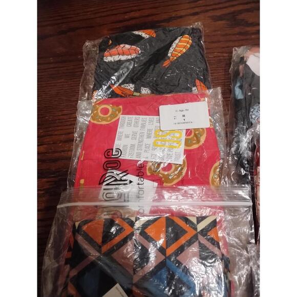Lularoe leggings lot of 6 One Size 2-10 - Picture 2 of 4